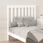 Bettkopfteil aus massivem weißem Kiefernholz, 106 x 6 x 101 cm von , Kopf- und Fußteile - Ref: Foro24-818506, Preis: 60,42 €,...