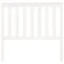 Solid white pine wood bed headboard 106x6x101 cm by , Headboards and footboards - Ref: Foro24-818506, Price: 60,42 €, Discoun...