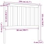 Cabecero de cama madera maciza de pino blanco 106x6x101 cm de , Cabeceros y pies de cama - Ref: Foro24-818506, Precio: 61,46 ...
