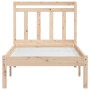 Estructura de cama individual pequeña madera maciza 75x190 cm de , Camas y somieres - Ref: Foro24-3100549, Precio: 82,76 €, D...