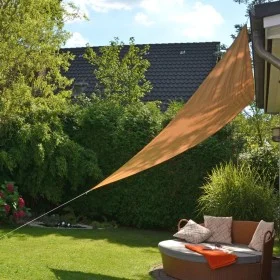 HI Toldo de vela triangular beige 3,6x3,6x3,6 m de HI, Sombrillas - Ref: Foro24-423917, Precio: 20,74 €, Descuento: %