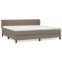 Boxspringbett mit taupegrauer Stoffmatratze 200x200 cm von , Betten und Lattenroste - Ref: Foro24-3126273, Preis: 646,99 €, R...