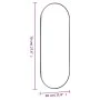 Espejo de pared vidrio ovalado 30x70 cm de , Espejos - Ref: Foro24-350455, Precio: 23,68 €, Descuento: %