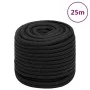 Deep black polypropylene boat rope 16 mm 25 m by , Ropes and metal cords - Ref: Foro24-152519, Price: 27,68 €, Discount: %