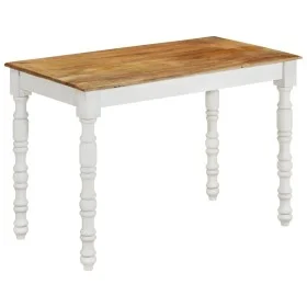 Mesa de comedor madera maciza de mango 110x60x76 cm de , Mesas de cocina y de comedor - Ref: Foro24-337839, Precio: 206,80 €,...