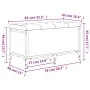 Banco con almacenaje madera de ingeniería negro 82x42x45 cm de , Bancos para recibidores y almacenamiento - Ref: Foro24-83514...