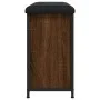 Banco zapatero con cajón abatible roble marrón 62x32x56 cm de , Bancos para recibidores y almacenamiento - Ref: Foro24-835121...