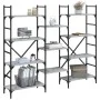 Estantería madera de ingeniería gris Sonoma 160x28,5x136,5 cm de , Librerías y estanterías - Ref: Foro24-838876, Precio: 100,...