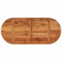 Tablero de mesa ovalado madera maciza de acacia 110x50x3,8 cm de , Tableros para mesas - Ref: Foro24-370097, Precio: 84,43 €,...