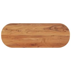 Ovale Tischplatte aus massivem Akazienholz 110x40x3,8 cm von , Tischplatten - Ref: Foro24-370095, Preis: 65,07 €, Rabatt: %