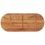 Tablero de mesa ovalado madera maciza de acacia 120x50x2,5 cm de , Tableros para mesas - Ref: Foro24-370088, Precio: 82,35 €,...