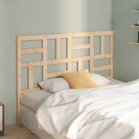 Cabecero de cama madera maciza de pino 141x4x104 cm de , Cabeceros y pies de cama - Ref: Foro24-818185, Precio: 50,40 €, Desc...