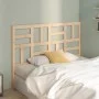 Solid pine wood bed headboard 141x4x104 cm by , Headboards and footboards - Ref: Foro24-818185, Price: 49,68 €, Discount: %