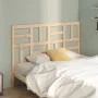 Solid pine wood bed headboard 141x4x104 cm by , Headboards and footboards - Ref: Foro24-818185, Price: 49,68 €, Discount: %