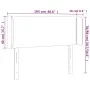 Kopfteil aus schwarzem Samt mit LED 103x16x78/88 cm von , Kopf- und Fußteile - Ref: Foro24-3123140, Preis: 50,93 €, Rabatt: %