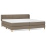 Cama box spring con colchón tela gris taupe 200x200 cm de , Camas y somieres - Ref: Foro24-3126833, Precio: 636,29 €, Descuen...