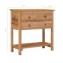 Aparador de madera maciza de teca 78x35x80 cm de , Aparadores - Ref: Foro24-287230, Precio: 294,94 €, Descuento: %
