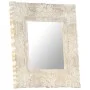 Espejo de madera maciza de mango blanco 50x50 cm de , Espejos - Ref: Foro24-321632, Precio: 67,57 €, Descuento: %