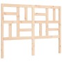 Estructura de cama de matrimonio con cabecero madera maciza de , Camas y somieres - Ref: Foro24-3193051, Precio: 136,95 €, De...