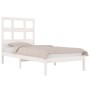 Estructura de cama madera maciza de pino blanco 75x190 cm de , Camas y somieres - Ref: Foro24-3104439, Precio: 94,10 €, Descu...