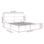 Estructura de cama de madera maciza de pino 160x200 cm de , Camas y somieres - Ref: Foro24-3104813, Precio: 143,51 €, Descuen...