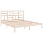 Estructura de cama madera maciza 180x200 cm de , Camas y somieres - Ref: Foro24-3105965, Precio: 152,34 €, Descuento: %