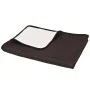 Cubrecama acolchado doble cara 170x210 cm crema y marrón de vidaXL, Colchas y edredones - Ref: Foro24-132962, Precio: 29,45 €...