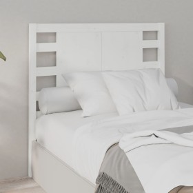 Cabecero madera maciza de pino blanco 106x4x100 cm de , Cabeceros y pies de cama - Ref: Foro24-818756, Precio: 56,04 €, Descu...