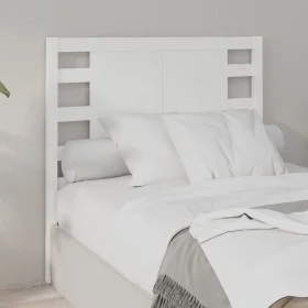 Solid white pine wood headboard 106x4x100 cm by , Headboards and footboards - Ref: Foro24-818756, Price: 53,71 €, Discount: %