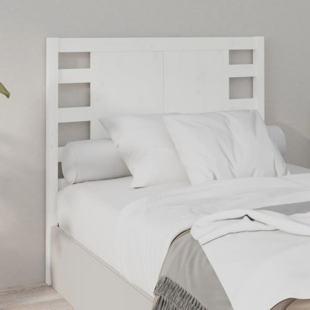 Cabecero madera maciza de pino blanco 106x4x100 cm de , Cabeceros y pies de cama - Ref: Foro24-818756, Precio: 56,04 €, Descu...