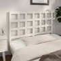 Cabecero de cama madera maciza de pino blanco 140,5x4x100 cm de , Cabeceros y pies de cama - Ref: Foro24-817886, Precio: 54,8...