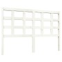 Cabecero de cama madera maciza de pino blanco 140,5x4x100 cm de , Cabeceros y pies de cama - Ref: Foro24-817886, Precio: 54,8...