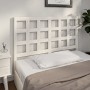 Cabecero de cama madera maciza de pino blanco 140,5x4x100 cm de , Cabeceros y pies de cama - Ref: Foro24-817886, Precio: 54,8...