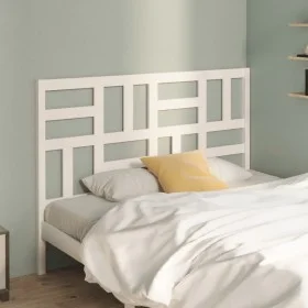 Cabecero de cama madera maciza de pino blanco 156x4x104 cm de , Cabeceros y pies de cama - Ref: Foro24-818196, Precio: 57,35 ...