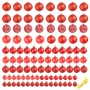 Lote de bolas de Navidad 100 unidades rojas 3/4/6 cm de vidaXL, Adornos festivos - Ref: Foro24-245710, Precio: 29,89 €, Descu...
