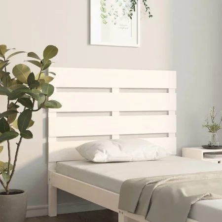 Solid white pine wood headboard 90x3x80 cm by , Headboards and footboards - Ref: Foro24-821328, Price: 51,73 €, Discount: %