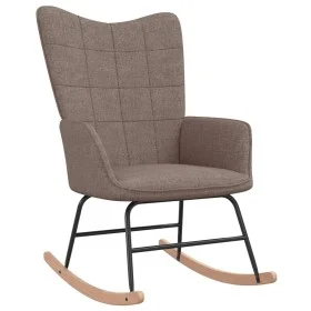 Silla mecedora de tela gris taupe de , Mecedoras - Ref: Foro24-328016, Precio: 137,93 €, Descuento: %
