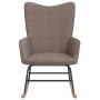 Silla mecedora de tela gris taupe de , Mecedoras - Ref: Foro24-328016, Precio: 114,32 €, Descuento: %