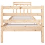 Estructura de cama individual pequeña madera maciza 75x190 cm de , Camas y somieres - Ref: Foro24-3100614, Precio: 89,15 €, D...
