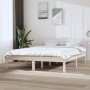 Estructura de cama madera maciza blanca King Size 150x200 cm de , Camas y somieres - Ref: Foro24-3104224, Precio: 148,31 €, D...