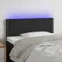 Black velvet headboard with LED 100x5x78/88 cm by , Headboards and footboards - Ref: Foro24-3121516, Price: 41,14 €, Discount: %