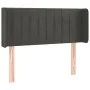 Dunkelgraues Samtkopfteil mit LED 83x16x78/88 cm von , Kopf- und Fußteile - Ref: Foro24-3123505, Preis: 47,36 €, Rabatt: %