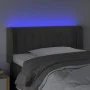Dunkelgraues Samtkopfteil mit LED 83x16x78/88 cm von , Kopf- und Fußteile - Ref: Foro24-3123505, Preis: 47,36 €, Rabatt: %