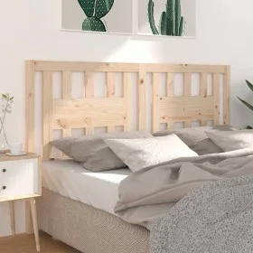 Cabecero madera maciza de pino 141x4x100 cm de , Cabeceros y pies de cama - Ref: Foro24-818665, Precio: 48,58 €, Descuento: %
