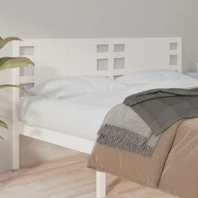 Solid white pine wood headboard 156x4x100 cm by , Headboards and footboards - Ref: Foro24-818776, Price: 65,67 €, Discount: %