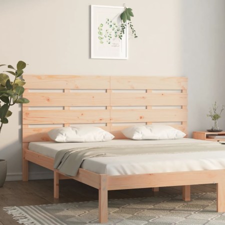 Cabecero madera maciza de pino 120x3x80 cm de , Cabeceros y pies de cama - Ref: Foro24-821337, Precio: 45,40 €, Descuento: %