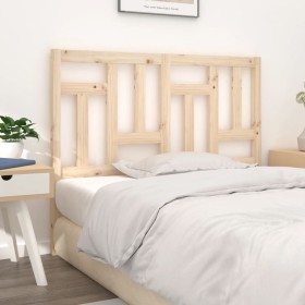 Cabecero de cama madera maciza de pino 140,5x4x100 cm de , Cabeceros y pies de cama - Ref: Foro24-818965, Precio: 51,61 €, De...