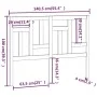 Bettkopfteil aus massivem Kiefernholz, 140,5 x 4 x 100 cm von , Kopf- und Fußteile - Ref: Foro24-818965, Preis: 50,80 €, Raba...