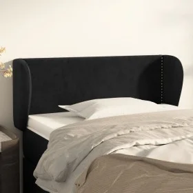 Kopfteil aus schwarzem Samt, 103 x 23 x 78/88 cm von , Kopf- und Fußteile - Ref: Foro24-3117048, Preis: 45,50 €, Rabatt: %