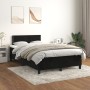 Cama box spring con colchón terciopelo negro 120x200 cm de , Camas y somieres - Ref: Foro24-3141235, Precio: 362,89 €, Descue...